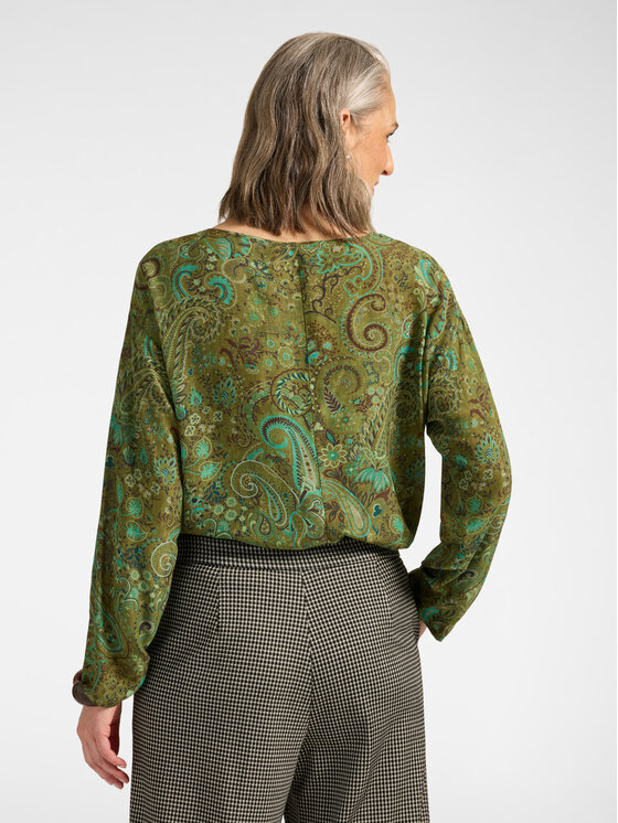 Elena Mirò Elena Mirò Blusa 2019Z000070N002 Verde Boxy Fit