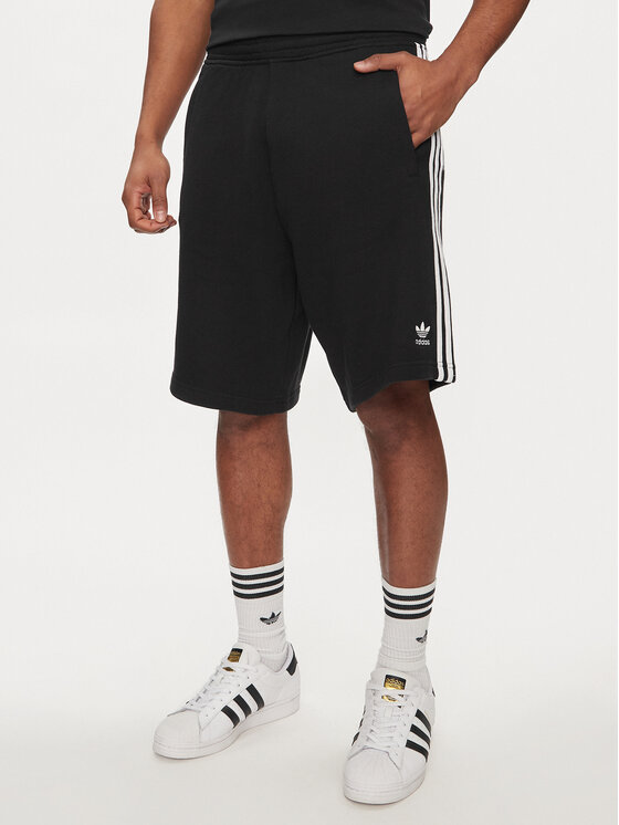 adidas Športové kraťasy adicolor 3-Stripes IU2337 Čierna Regular Fit