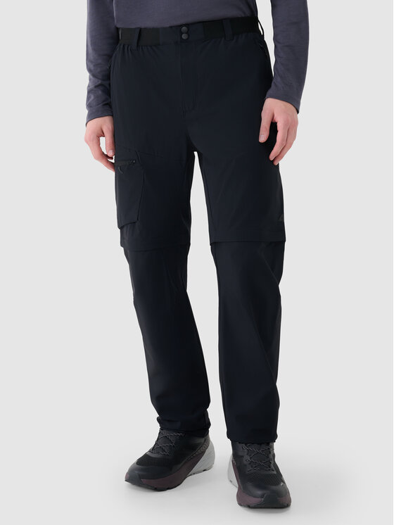 4F 4F Spodnie outdoor HALNY Czarny Regular Fit