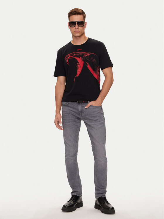 HUGO Hugo Tricou Dikobra 50519013 Negru Regular Fit