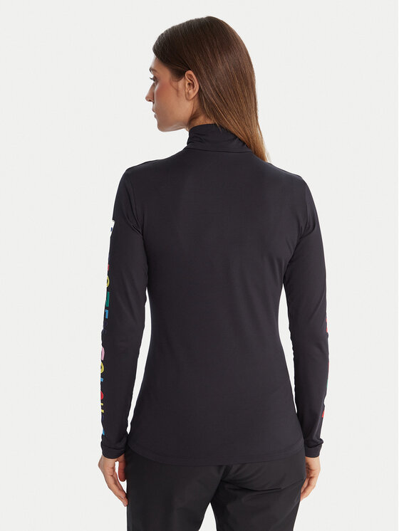 Rossignol Rossignol Funkční mikina RLOWL11 Černá Slim Fit