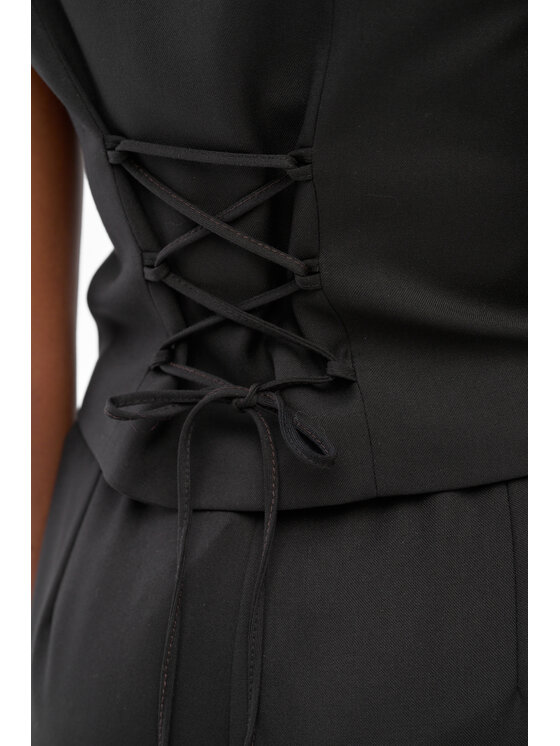 blue shadow blue shadow Kamizelka Rika 2 Czarny Regular Fit