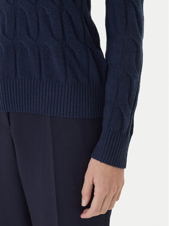 Tommy Hilfiger Tommy Hilfiger Pulover WW0WW43586 Mornarsko modra Regular Fit