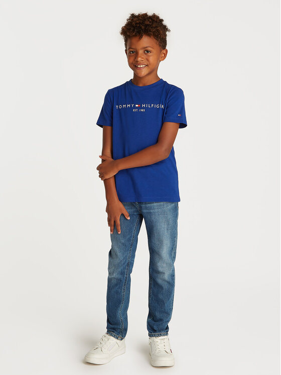 Tommy Hilfiger Tommy Hilfiger T-Shirt Essential KS0KS00397 D Niebieski Regular Fit