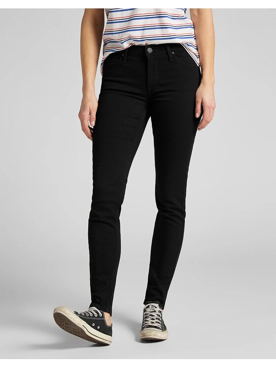 Lee Lee Jeansy SCARLETT Czarny Skinny Fit