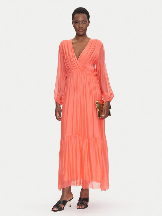 Dixie Dixie Rochie de vară A207W050 Coral Regular Fit