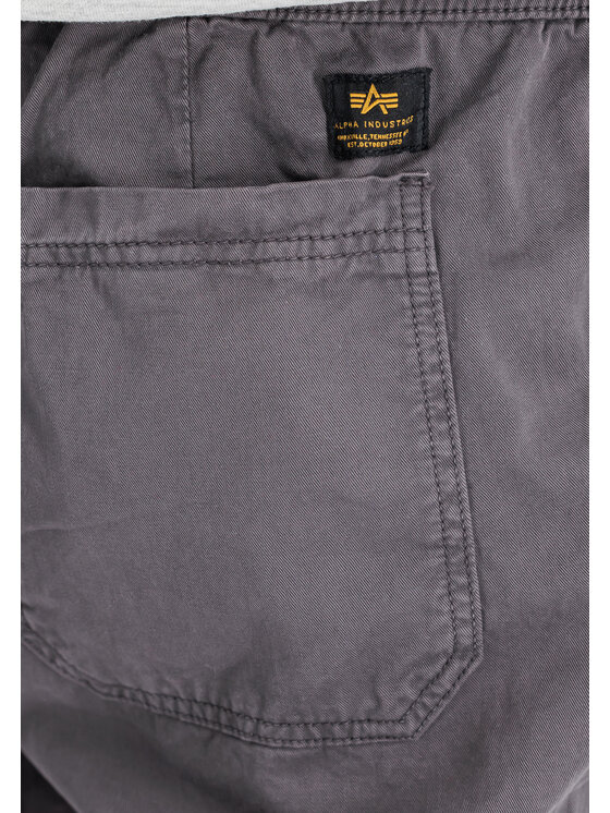 Alpha Industries Alpha Industries Szorty Basic Cotton Short Szary Regular Fit