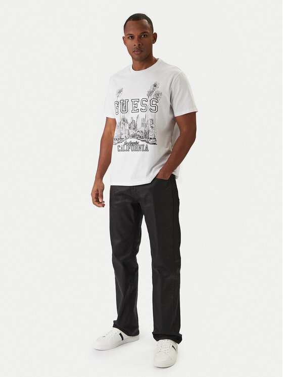 Guess Guess T-Shirt M6RI01 I3Z14 Biały Regular Fit