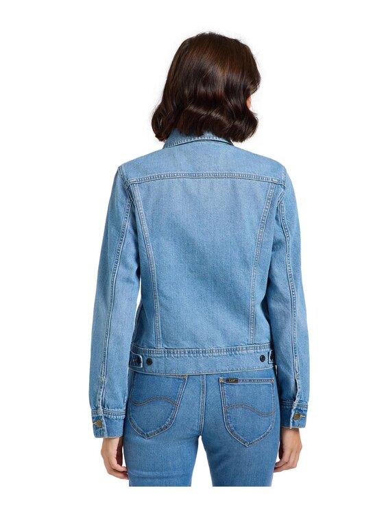 Lee Lee Kurtka jeansowa 112364112 Niebieski Regular Fit