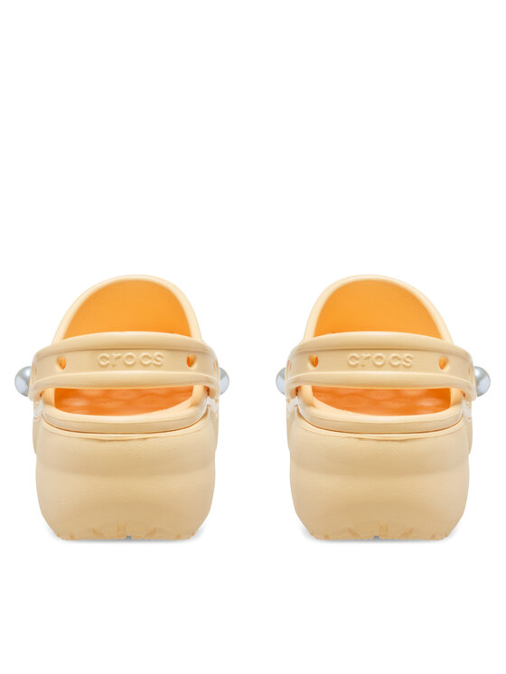 Crocs Crocs Klapki Classic Platform Pearl Clog 211231 Złoty