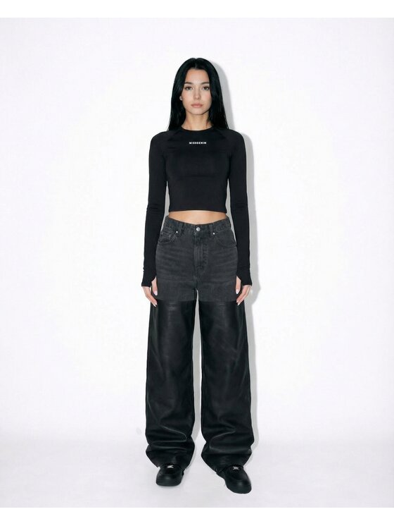 MissDenim MissDenim Jeansy Baggy Jeans Czarny Baggy Fit