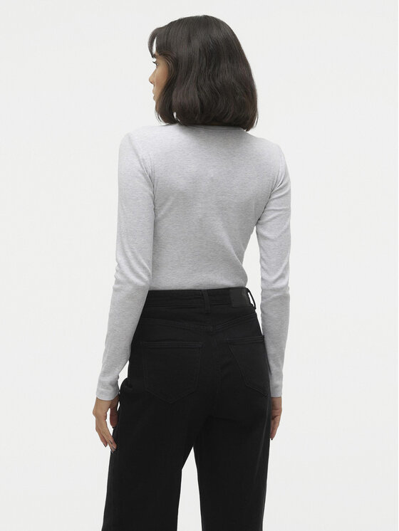 Vero Moda Vero Moda Majica Chloe 10306897 Siva Slim Fit