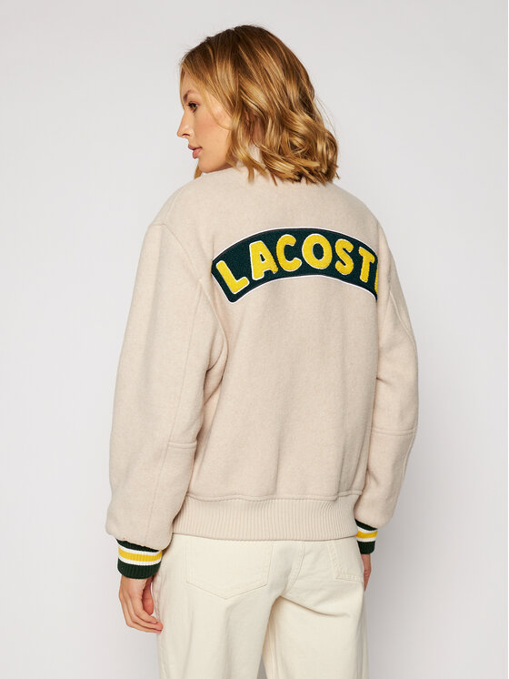 Lacoste Lacoste Bomber bunda BF1265 Béžová Regular Fit