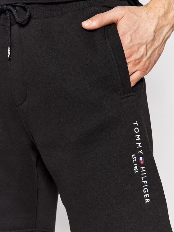 Tommy Hilfiger Tommy Hilfiger Αθλητικό σορτς Logo MW0MW22198 Μαύρο Regular Fit