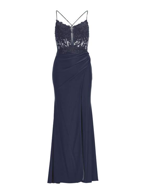 Hey Kyla Hey Kyla Abendkleid 5AI058HK Dunkelblau Regular Fit