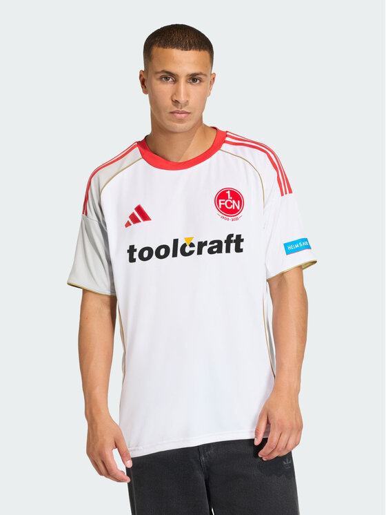 adidas adidas Koszulka techniczna 1. FC Nürnberg 25/26 Biały Regular Fit