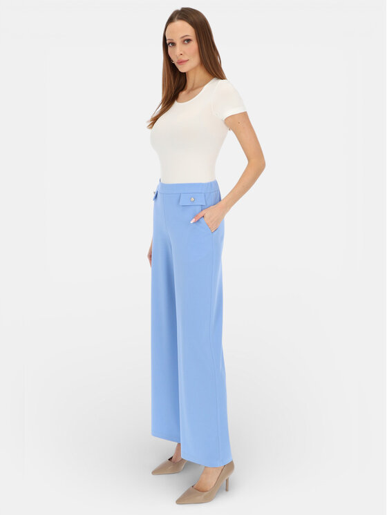 L’AF L’AF Spodnie materiałowe Bella Błękitny Wide Leg