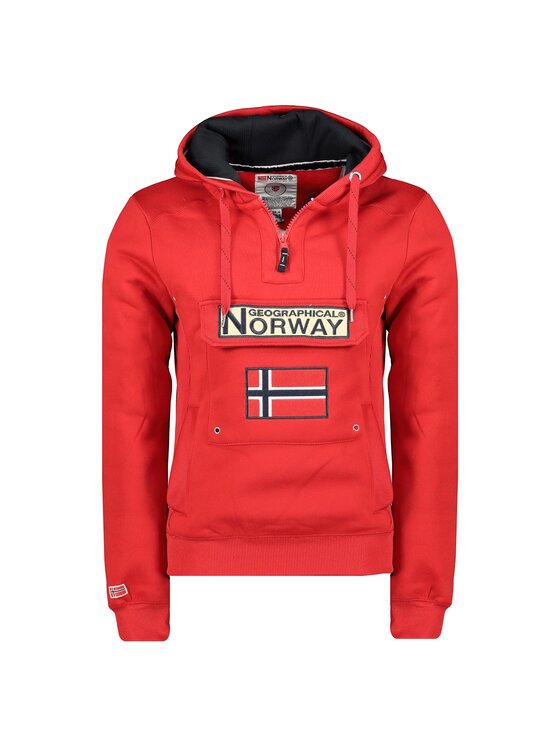 Geographical Norway Geographical Norway Bluza WW2485H/GN-Red Czerwony Regular Fit