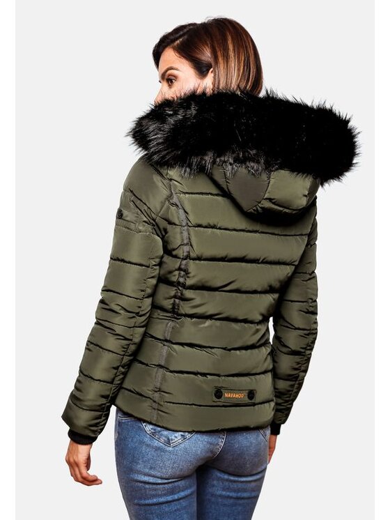 Navahoo Navahoo Kurtka zimowa Miamor Zielony Casual Fit
