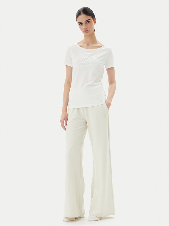 EA7 Emporio Armani EA7 Emporio Armani Spodnie dresowe 7W000083 AF13135 U1112 Beżowy Wide Leg