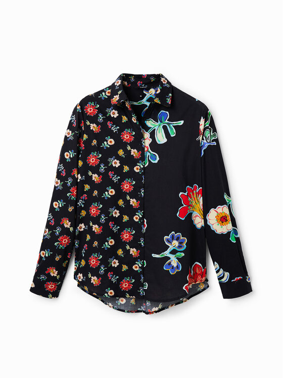 Desigual Desigual Hemd Singapur 23SWCW36 Schwarz Regular Fit