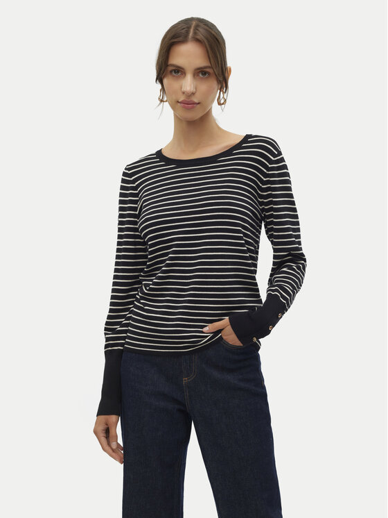 Vero Moda Džemper Dory 10309308 Crna Regular Fit