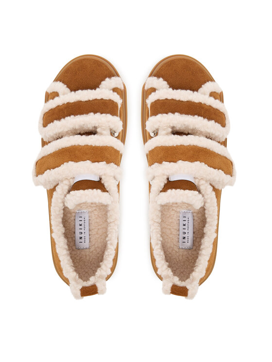 Inuikii Inuikii Superge Shearling Low Velcro 1001.001.0231 Rjava