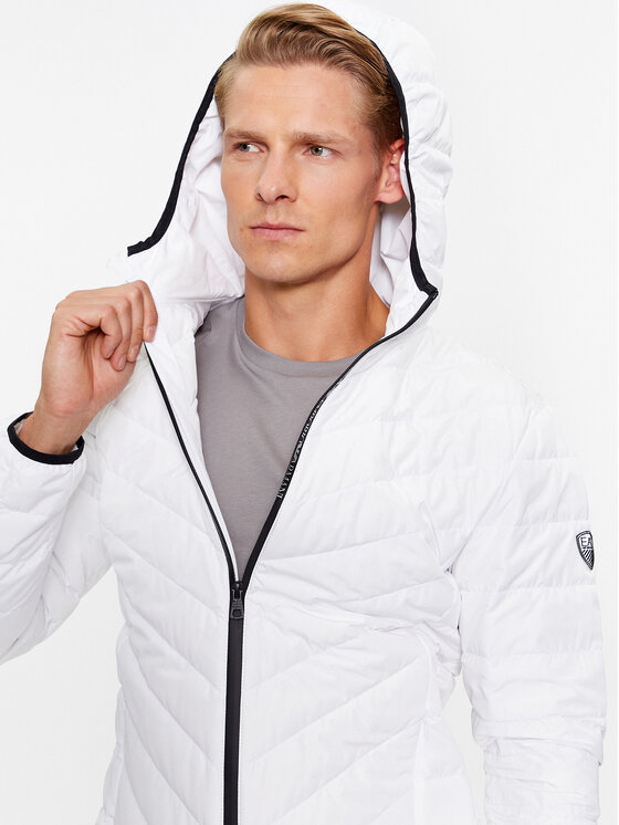 EA7 Emporio Armani EA7 Emporio Armani Kurtka puchowa 8NPB14 PNE1Z 1100 Biały Regular Fit