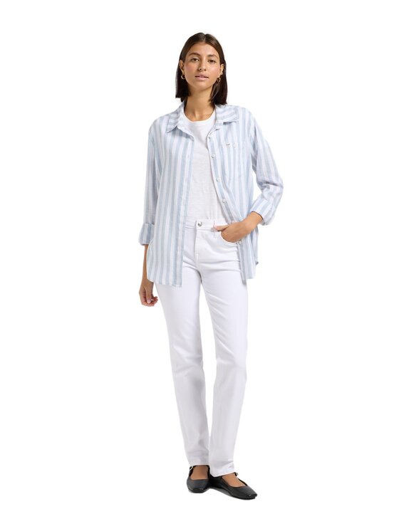 Lee Lee Koszula 112363656 Niebieski Regular Fit