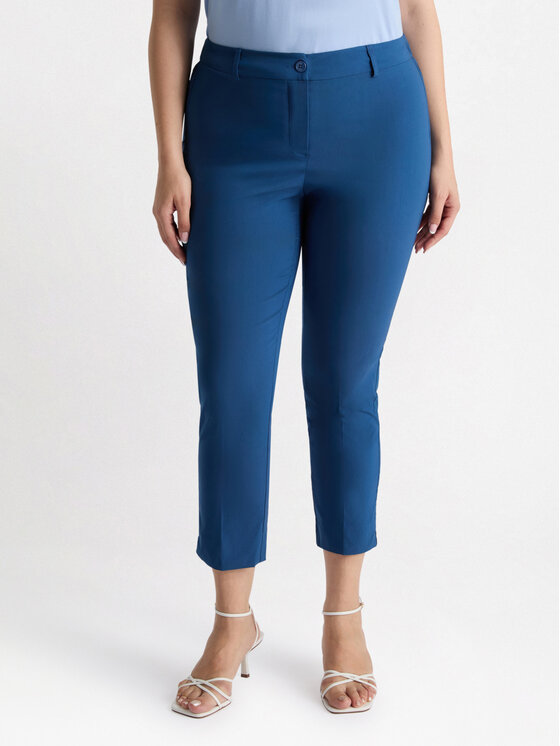Fiorella Rubino Fiorella Rubino Pantaloni di tessuto P144L102147N024 Turchese Regular Fit
