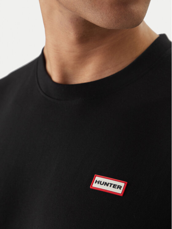 Hunter Hunter T-Shirt Essentials HARM0085252 Schwarz Regular Fit