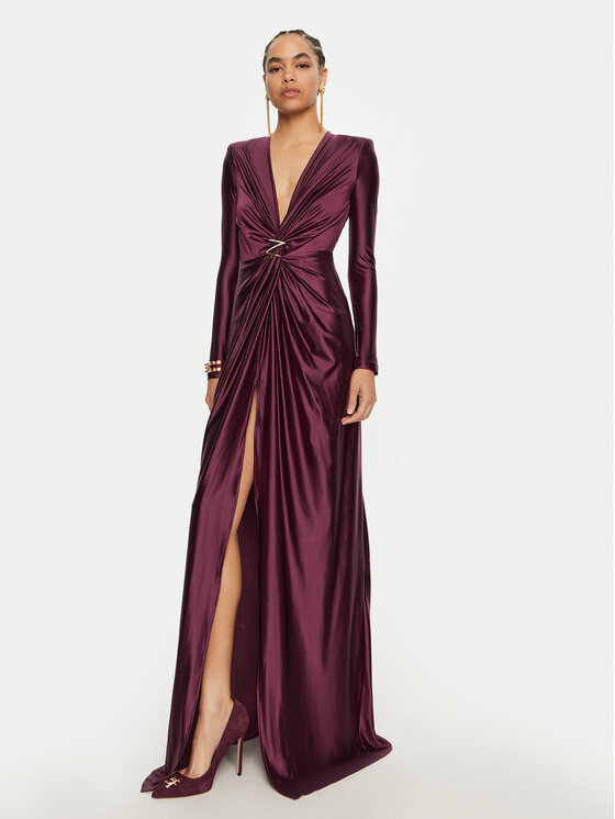 Elisabetta Franchi Elisabetta Franchi Abendkleid AB-729-47E2-V700 Dunkelrot Regular Fit