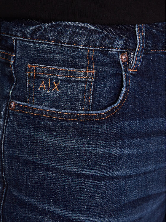 Armani Exchange Armani Exchange Džínové šortky 3RZJ65 Z2LTZ 1500 Modrá Slim Fit