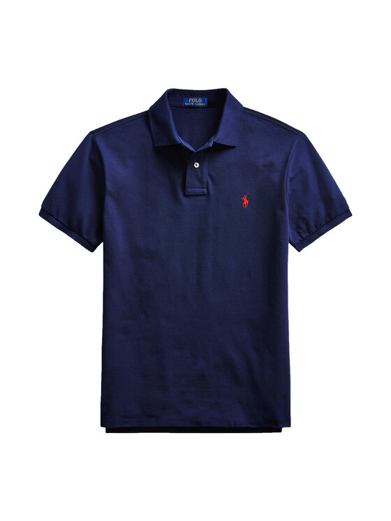 Polo Ralph Lauren Polo Ralph Lauren Поло Core Replen 710795080 Cиній Slim Fit