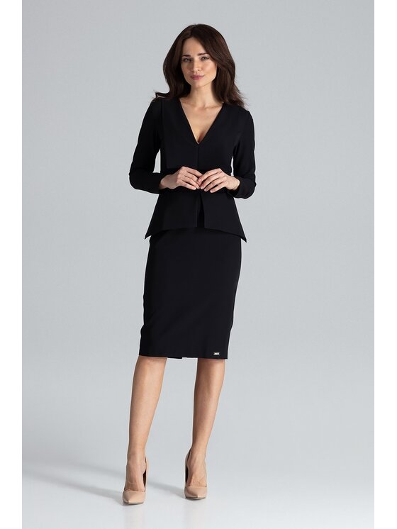Lenitif Lenitif Vestito K491 Nero Regular Fit