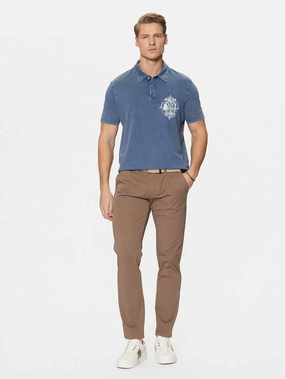 Guess Guess Pólóing M5RP10 KCMY0 Sötétkék Regular Fit
