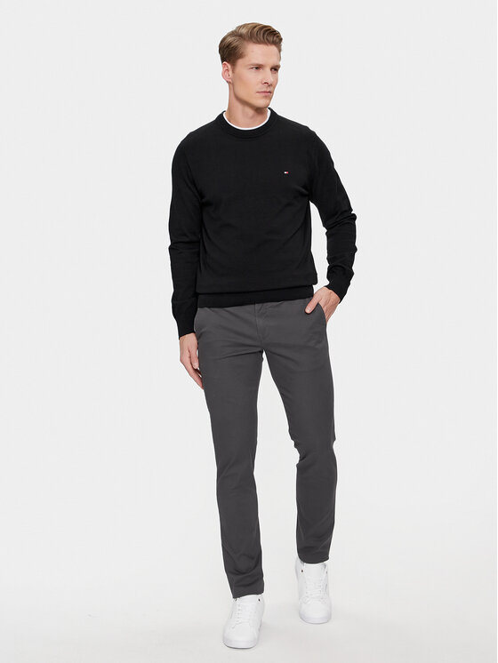 Tommy Hilfiger Tommy Hilfiger Megztinis MW0MW30955 Juoda Regular Fit
