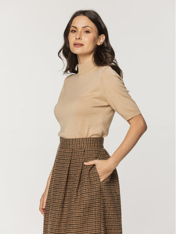 Willsoor Willsoor Spódnica midi 67897 Brązowy A-Line Fit