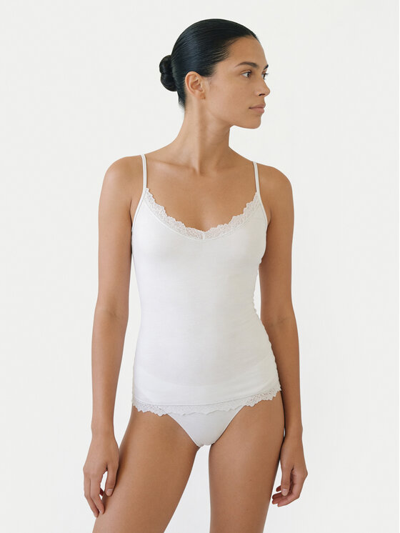 Ysabel Mora Ysabel Mora Spodnja majica 19459 Kremna Slim Fit