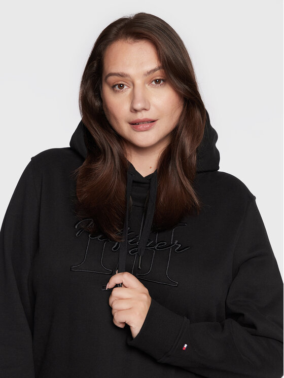 Felpa Script WW0WW34307 Nero Regular Fit