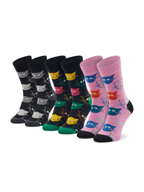 Set di 3 paia di calzini lunghi unisex Happy Socks...