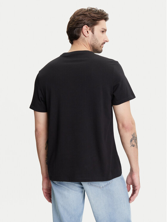 Calvin Klein Jeans Calvin Klein Jeans Tricou Deboss Mono Graphic LV04RC824G Negru Regular Fit