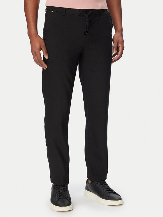 BOSS BOSS Szövet nadrág Kane1 50557859 Fekete Regular Fit