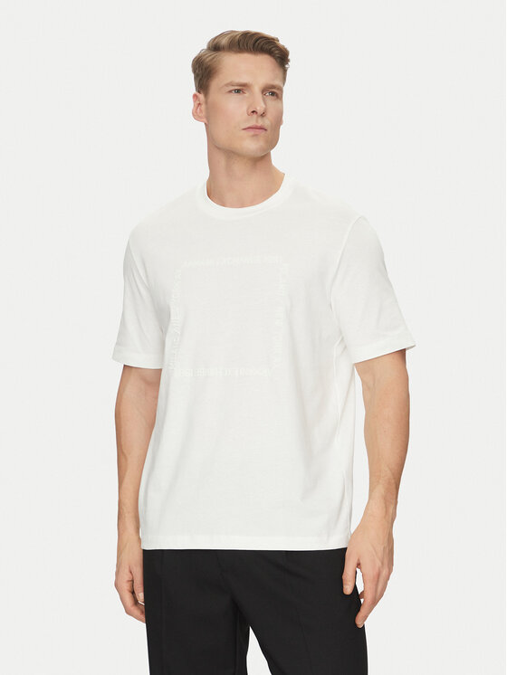 Armani Exchange Armani Exchange T-Shirt 6DZTLN ZJ9JZ 1116 Bílá Regular Fit