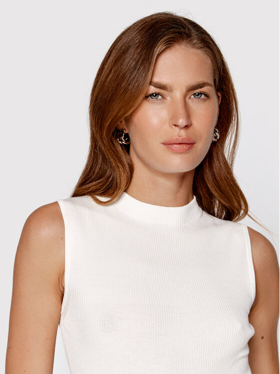 BOSS Boss Top Feskies 50473237 Bianco Slim Fit