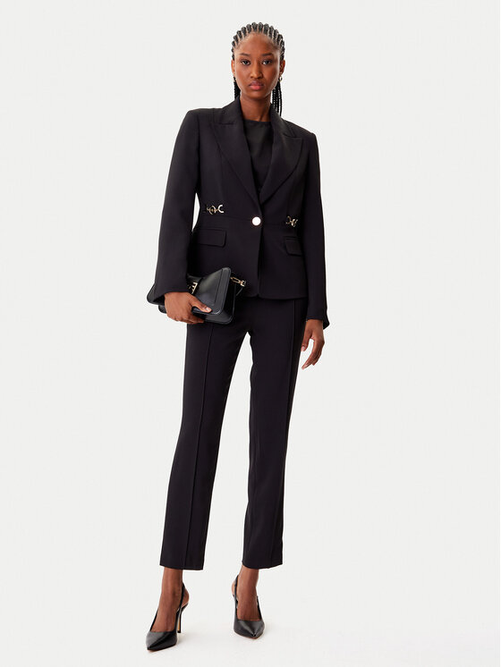 Artigli Artigli Kalhoty z materiálu ACPA002996 Černá Regular Fit