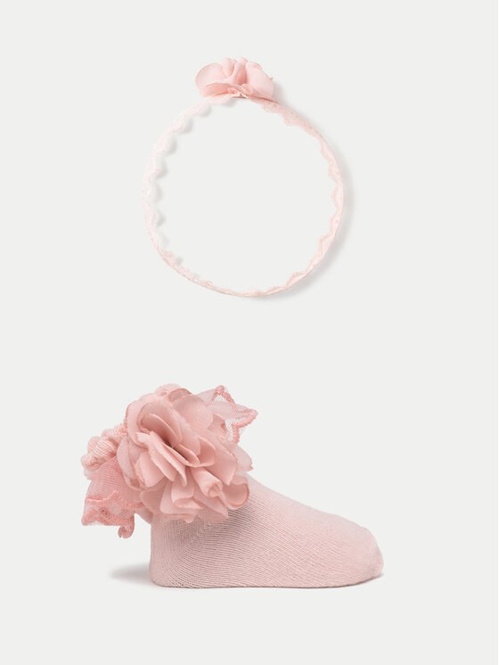 Mayoral Mayoral Komplett Set Haarband und Socken 9869 Rosa