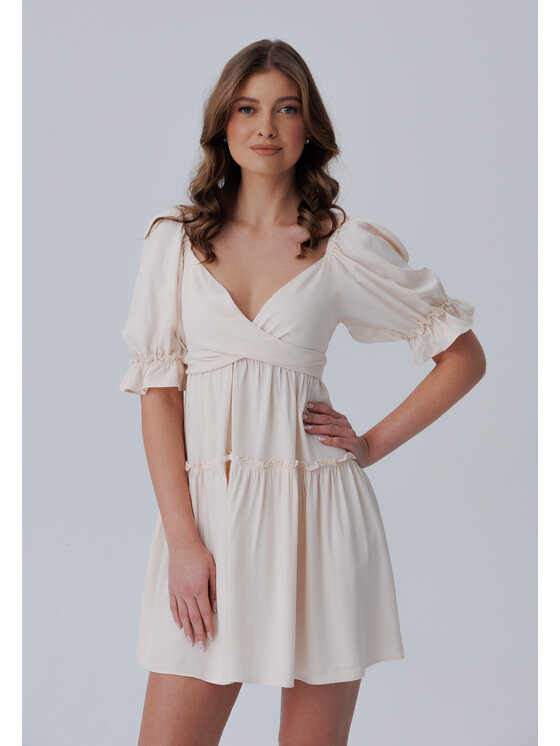 LAURELLA LAURELLA Letní šaty 4SS274 Béžová Regular Fit