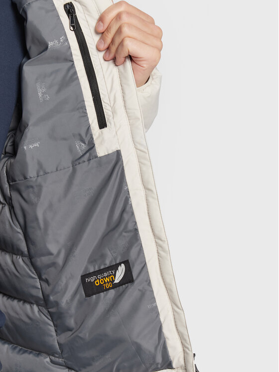 Jack Wolfskin Jack Wolfskin Kurtka puchowa Fairmont 1203591 Écru Regular Fit