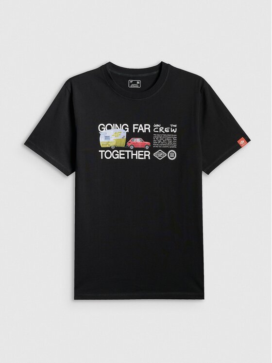 4F 4F T-shirt 4FRSS26TTSHM3810-20S Nero Regular Fit